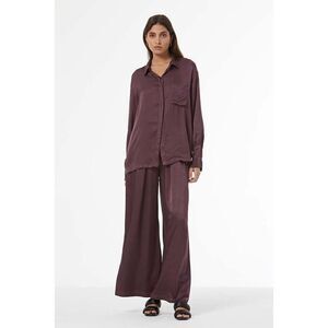 Young Fabulous & Broke Mavis Wide Leg Pants In The Color Raisin